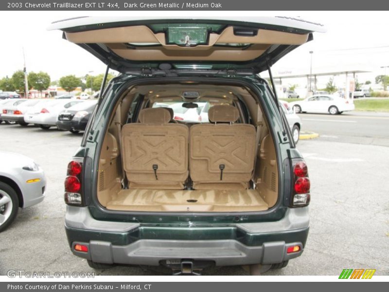 Dark Green Metallic / Medium Oak 2003 Chevrolet TrailBlazer EXT LT 4x4