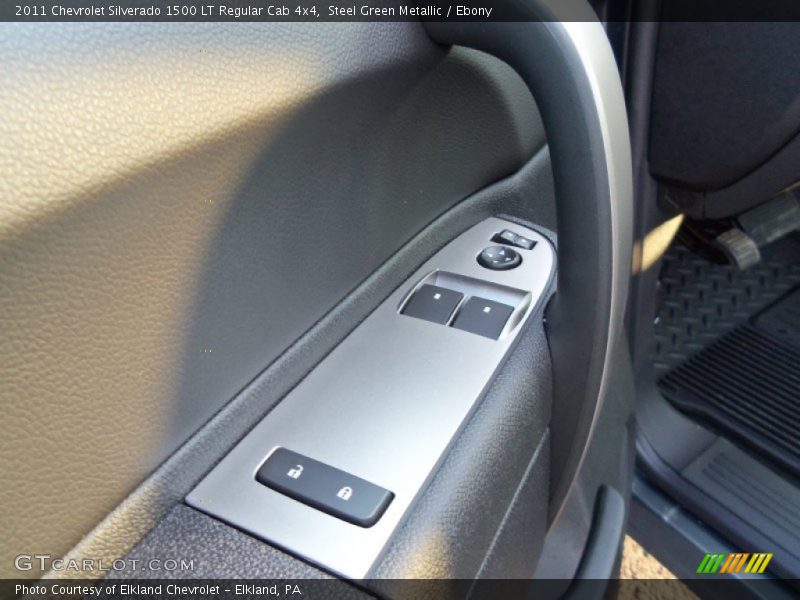 Steel Green Metallic / Ebony 2011 Chevrolet Silverado 1500 LT Regular Cab 4x4