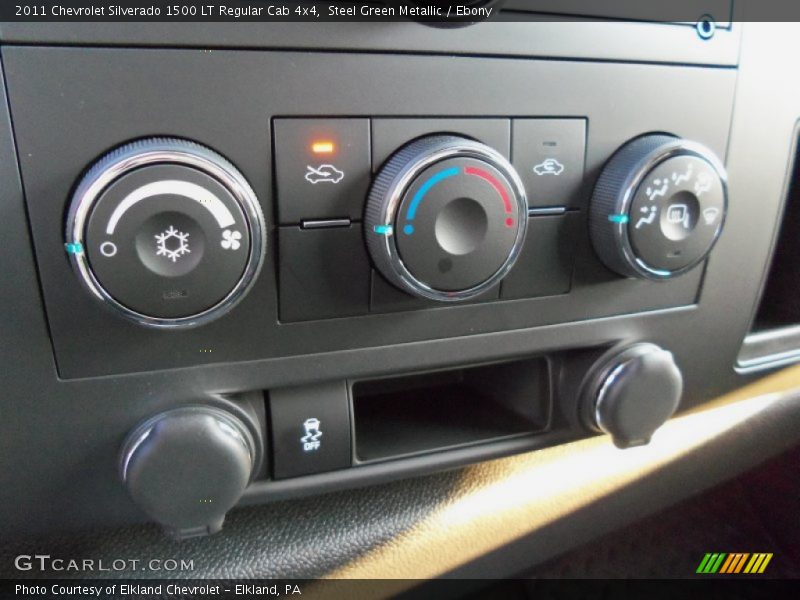 Steel Green Metallic / Ebony 2011 Chevrolet Silverado 1500 LT Regular Cab 4x4