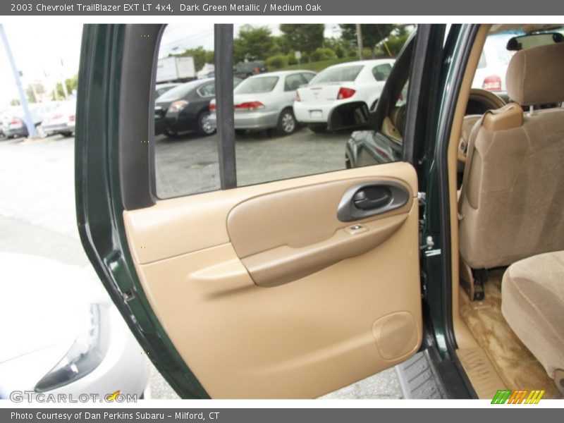 Dark Green Metallic / Medium Oak 2003 Chevrolet TrailBlazer EXT LT 4x4