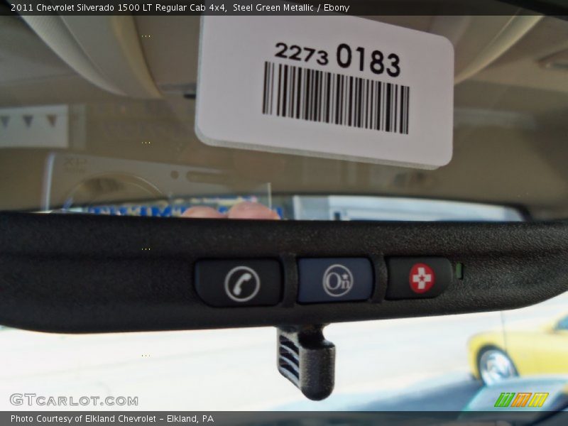 Steel Green Metallic / Ebony 2011 Chevrolet Silverado 1500 LT Regular Cab 4x4