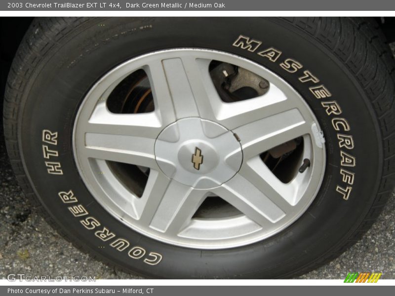 Dark Green Metallic / Medium Oak 2003 Chevrolet TrailBlazer EXT LT 4x4
