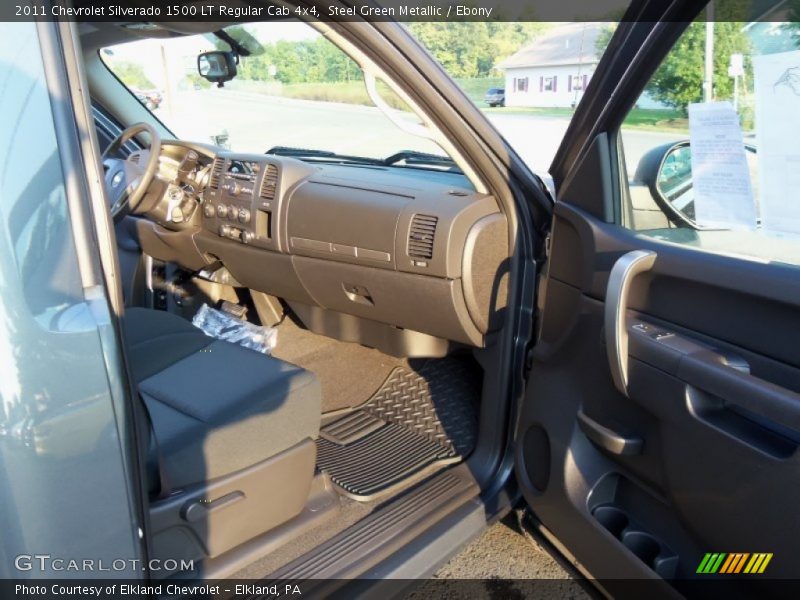 Steel Green Metallic / Ebony 2011 Chevrolet Silverado 1500 LT Regular Cab 4x4