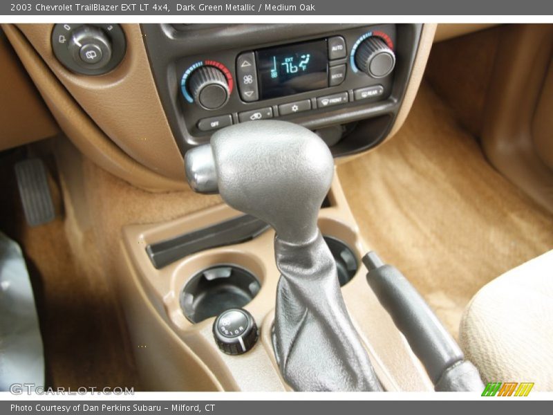 Dark Green Metallic / Medium Oak 2003 Chevrolet TrailBlazer EXT LT 4x4