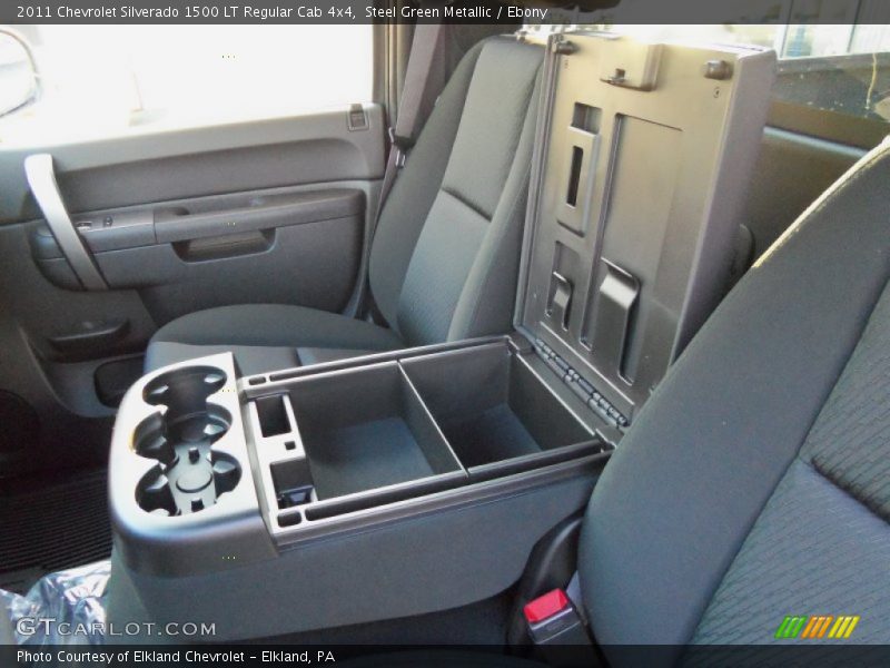 Steel Green Metallic / Ebony 2011 Chevrolet Silverado 1500 LT Regular Cab 4x4