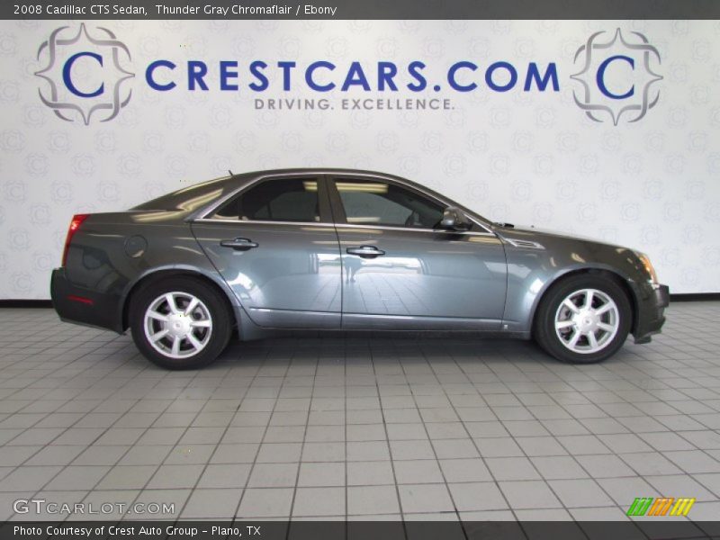 Thunder Gray Chromaflair / Ebony 2008 Cadillac CTS Sedan