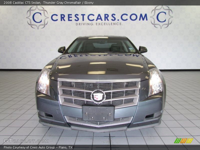 Thunder Gray Chromaflair / Ebony 2008 Cadillac CTS Sedan