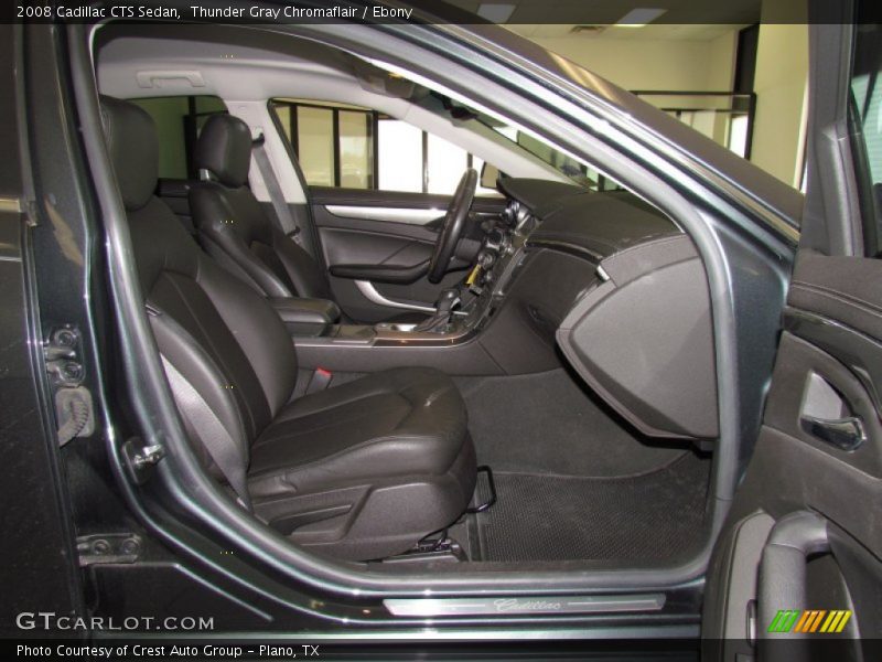 Thunder Gray Chromaflair / Ebony 2008 Cadillac CTS Sedan