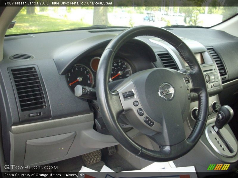 Blue Onyx Metallic / Charcoal/Steel 2007 Nissan Sentra 2.0 S