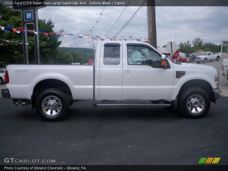 Oxford White / Camel 2010 Ford F250 Super Duty Lariat SuperCab 4x4