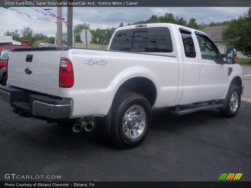 Oxford White / Camel 2010 Ford F250 Super Duty Lariat SuperCab 4x4