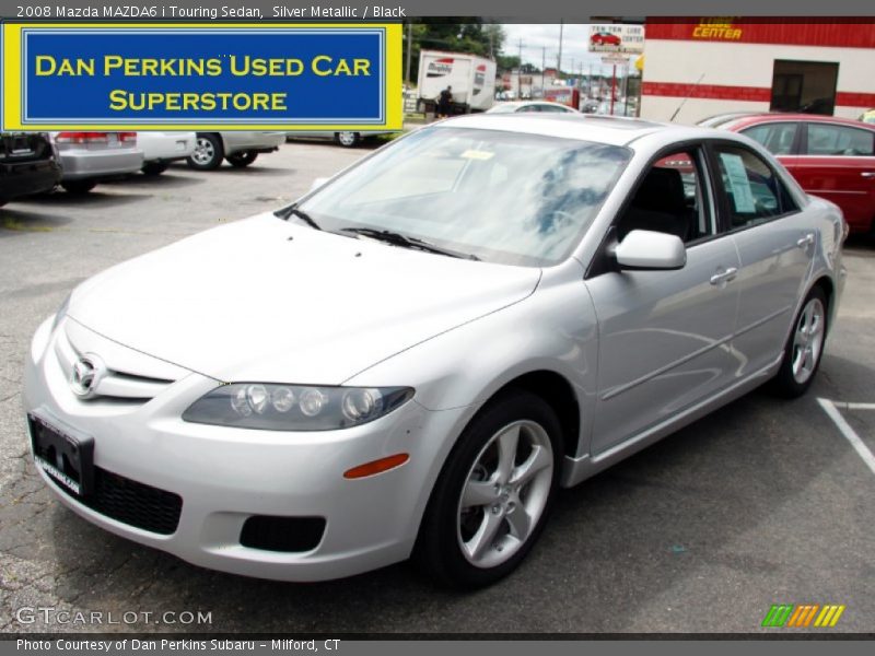 Silver Metallic / Black 2008 Mazda MAZDA6 i Touring Sedan