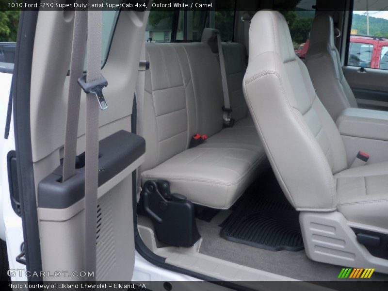 Oxford White / Camel 2010 Ford F250 Super Duty Lariat SuperCab 4x4