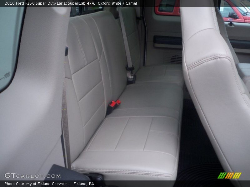 Oxford White / Camel 2010 Ford F250 Super Duty Lariat SuperCab 4x4