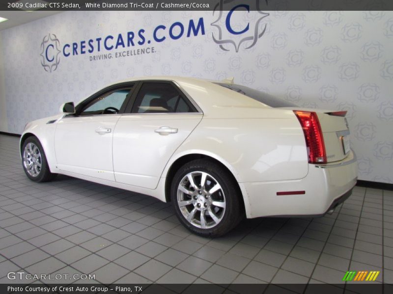 White Diamond Tri-Coat / Cashmere/Cocoa 2009 Cadillac CTS Sedan