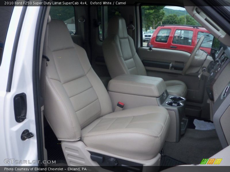 Oxford White / Camel 2010 Ford F250 Super Duty Lariat SuperCab 4x4