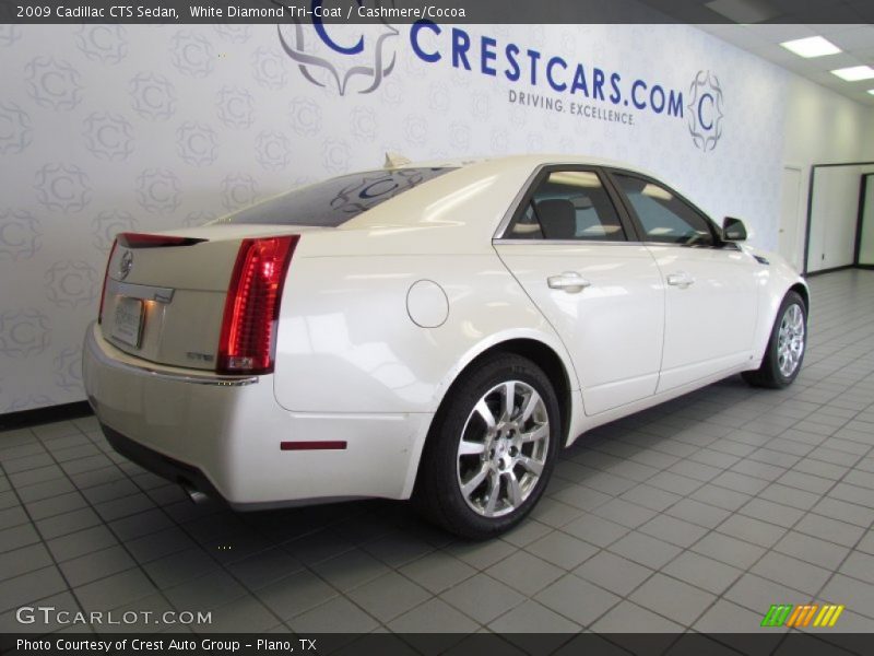 White Diamond Tri-Coat / Cashmere/Cocoa 2009 Cadillac CTS Sedan