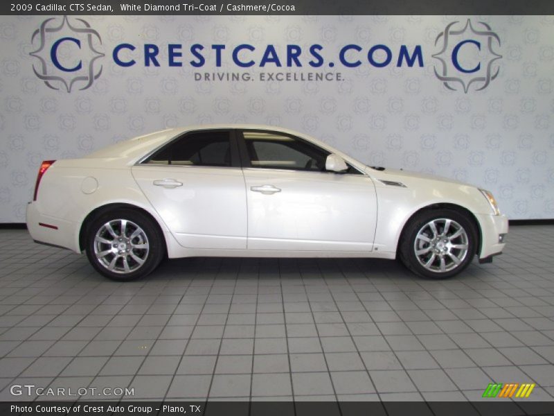White Diamond Tri-Coat / Cashmere/Cocoa 2009 Cadillac CTS Sedan