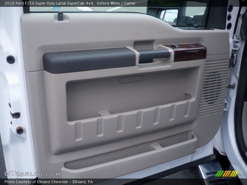 Oxford White / Camel 2010 Ford F250 Super Duty Lariat SuperCab 4x4