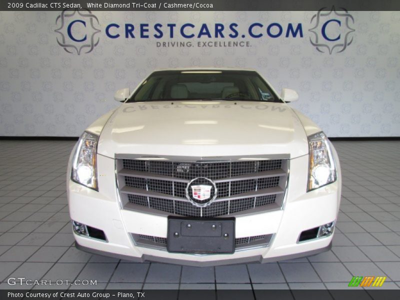 White Diamond Tri-Coat / Cashmere/Cocoa 2009 Cadillac CTS Sedan