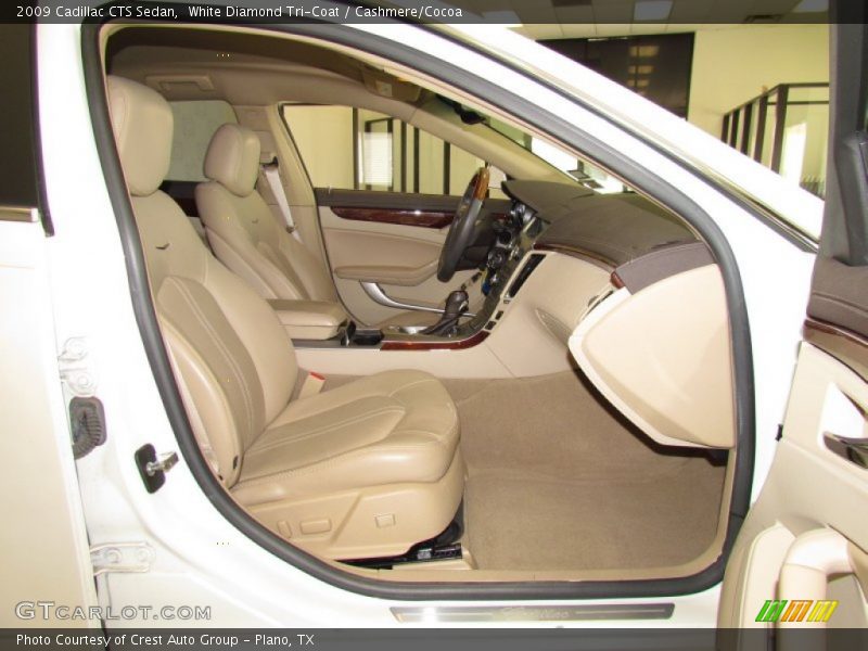 White Diamond Tri-Coat / Cashmere/Cocoa 2009 Cadillac CTS Sedan