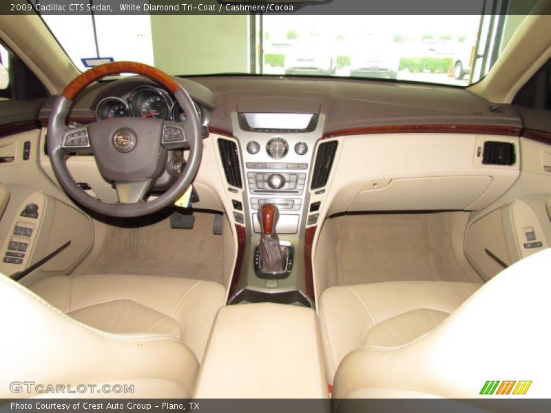 White Diamond Tri-Coat / Cashmere/Cocoa 2009 Cadillac CTS Sedan