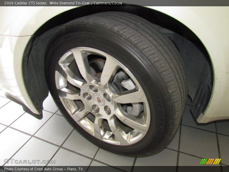 White Diamond Tri-Coat / Cashmere/Cocoa 2009 Cadillac CTS Sedan