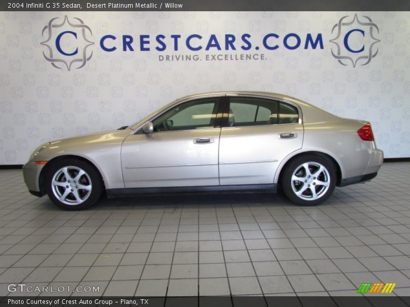 Desert Platinum Metallic / Willow 2004 Infiniti G 35 Sedan