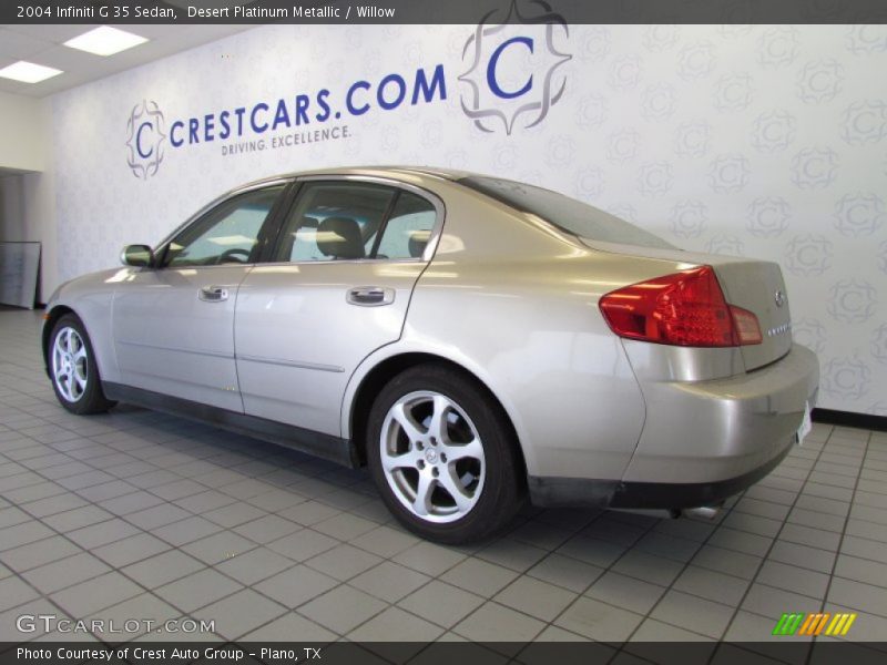Desert Platinum Metallic / Willow 2004 Infiniti G 35 Sedan
