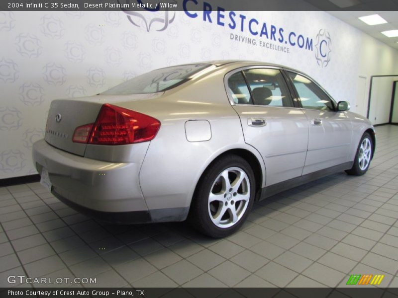 Desert Platinum Metallic / Willow 2004 Infiniti G 35 Sedan