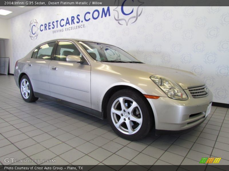 Desert Platinum Metallic / Willow 2004 Infiniti G 35 Sedan