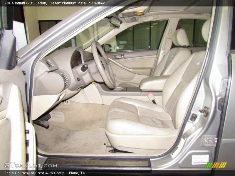Desert Platinum Metallic / Willow 2004 Infiniti G 35 Sedan