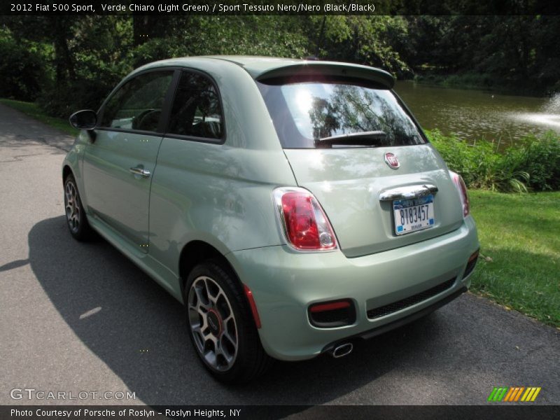 Verde Chiaro (Light Green) / Sport Tessuto Nero/Nero (Black/Black) 2012 Fiat 500 Sport