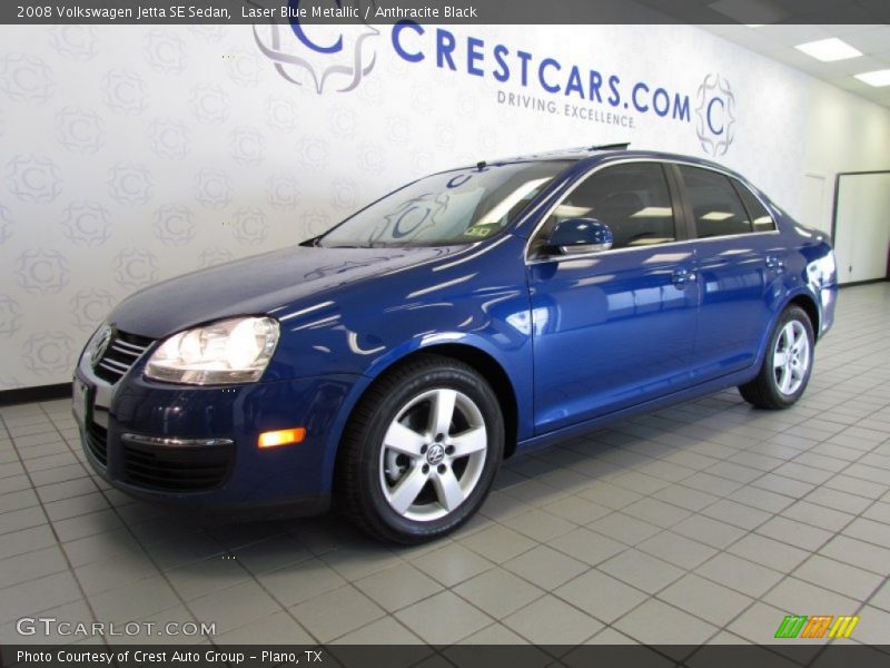 Laser Blue Metallic / Anthracite Black 2008 Volkswagen Jetta SE Sedan