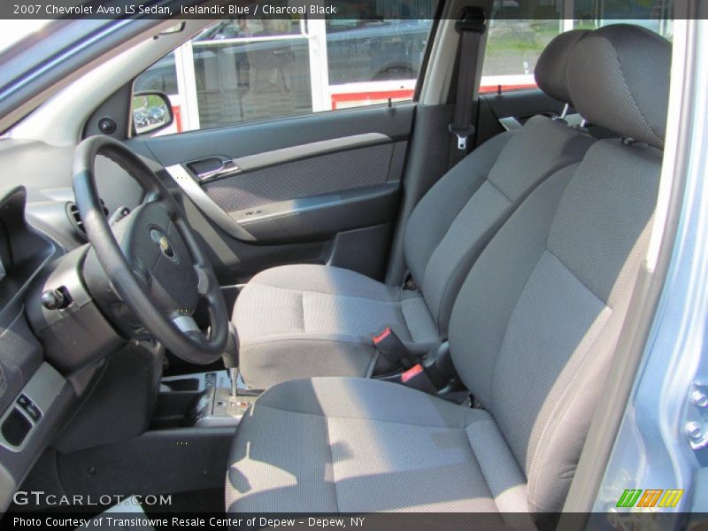 Icelandic Blue / Charcoal Black 2007 Chevrolet Aveo LS Sedan