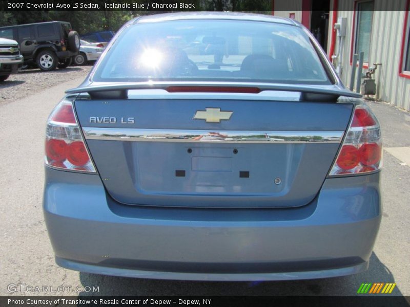 Icelandic Blue / Charcoal Black 2007 Chevrolet Aveo LS Sedan