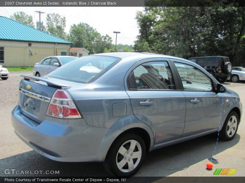 Icelandic Blue / Charcoal Black 2007 Chevrolet Aveo LS Sedan