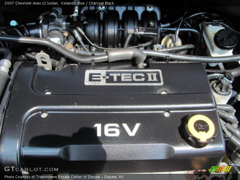 Icelandic Blue / Charcoal Black 2007 Chevrolet Aveo LS Sedan