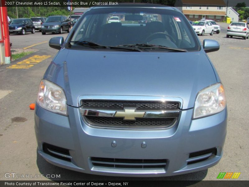 Icelandic Blue / Charcoal Black 2007 Chevrolet Aveo LS Sedan