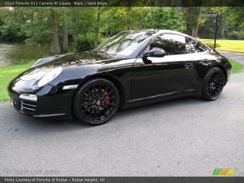 Black / Sand Beige 2010 Porsche 911 Carrera 4S Coupe