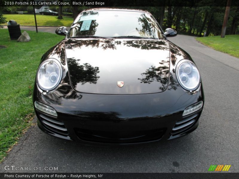 Black / Sand Beige 2010 Porsche 911 Carrera 4S Coupe