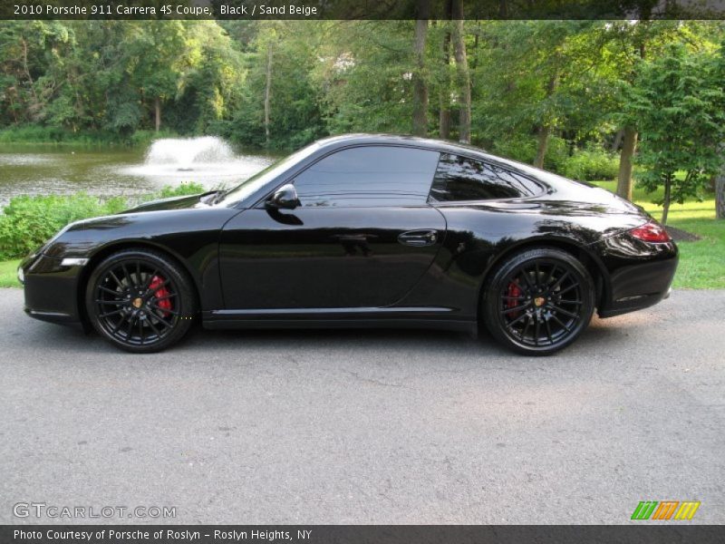 Black / Sand Beige 2010 Porsche 911 Carrera 4S Coupe