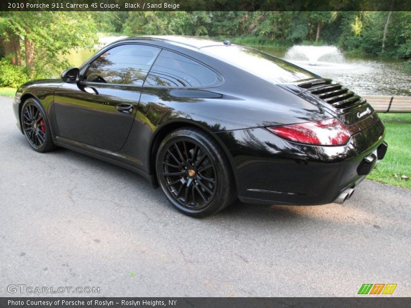Black / Sand Beige 2010 Porsche 911 Carrera 4S Coupe