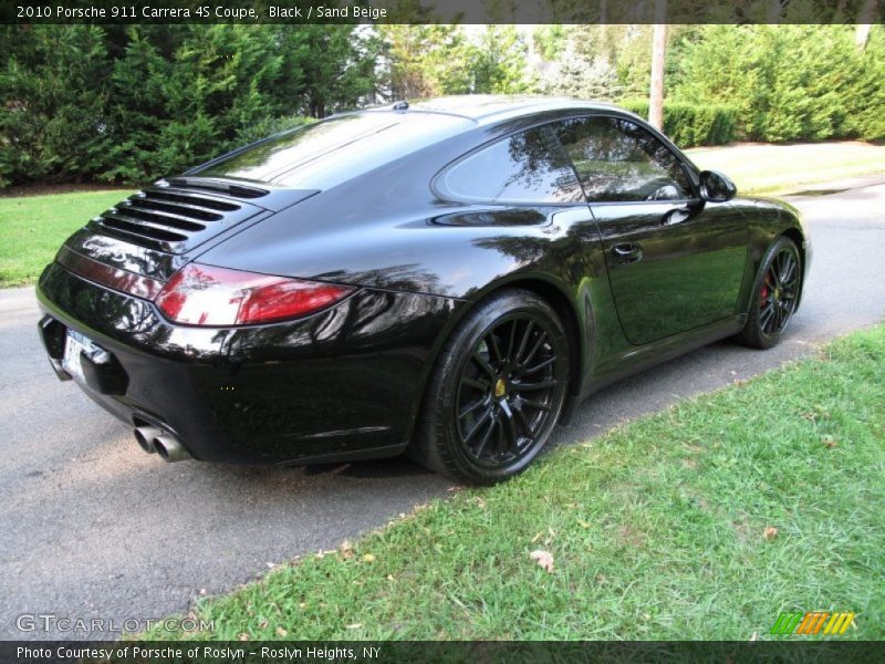 Black / Sand Beige 2010 Porsche 911 Carrera 4S Coupe