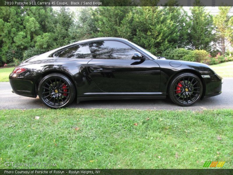 Black / Sand Beige 2010 Porsche 911 Carrera 4S Coupe