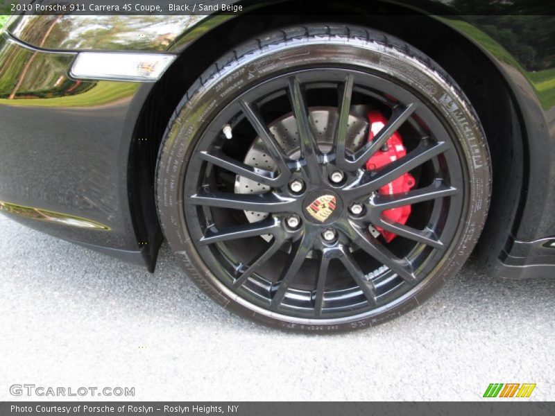 Black / Sand Beige 2010 Porsche 911 Carrera 4S Coupe