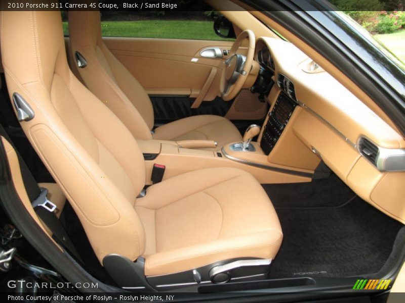 Black / Sand Beige 2010 Porsche 911 Carrera 4S Coupe