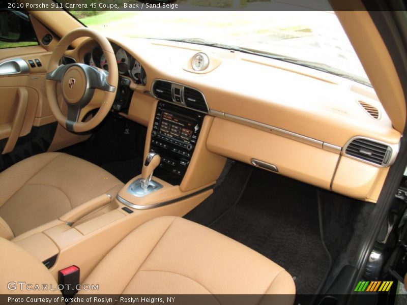 Black / Sand Beige 2010 Porsche 911 Carrera 4S Coupe