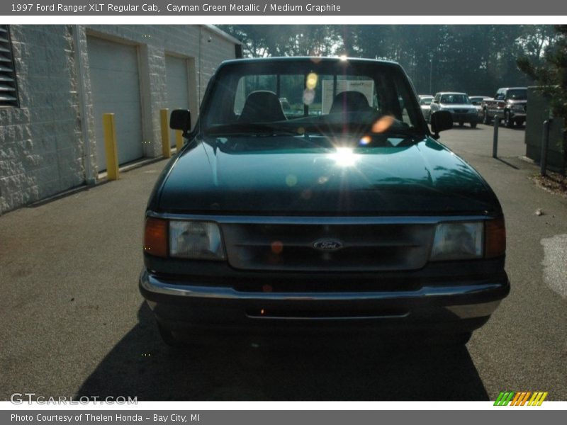 Cayman Green Metallic / Medium Graphite 1997 Ford Ranger XLT Regular Cab