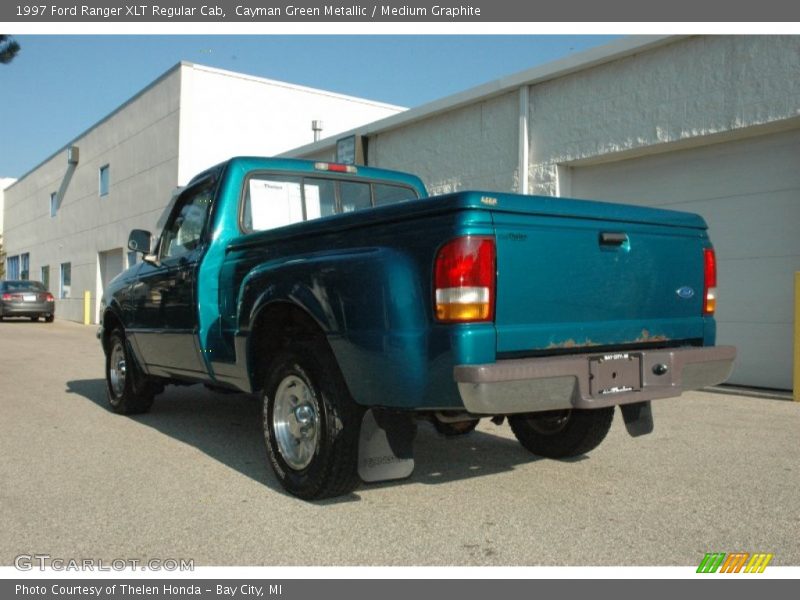 Cayman Green Metallic / Medium Graphite 1997 Ford Ranger XLT Regular Cab